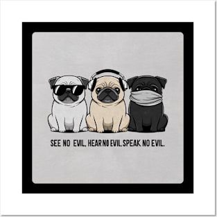 SEE NO EVIL, HEAR NO EVIL, SPEAK NO EVIL Posters and Art